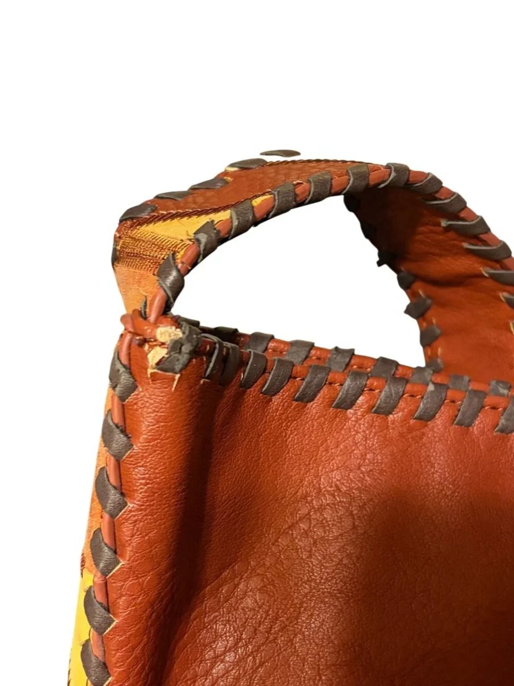 Y2K Steven Faux Leather Patchwork Shoulder Bag Crescent Hobo Tassels Western